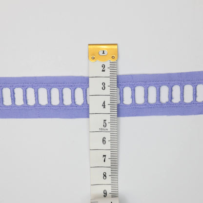 22mm Lilac Guipure Type Lace Trim per/metre