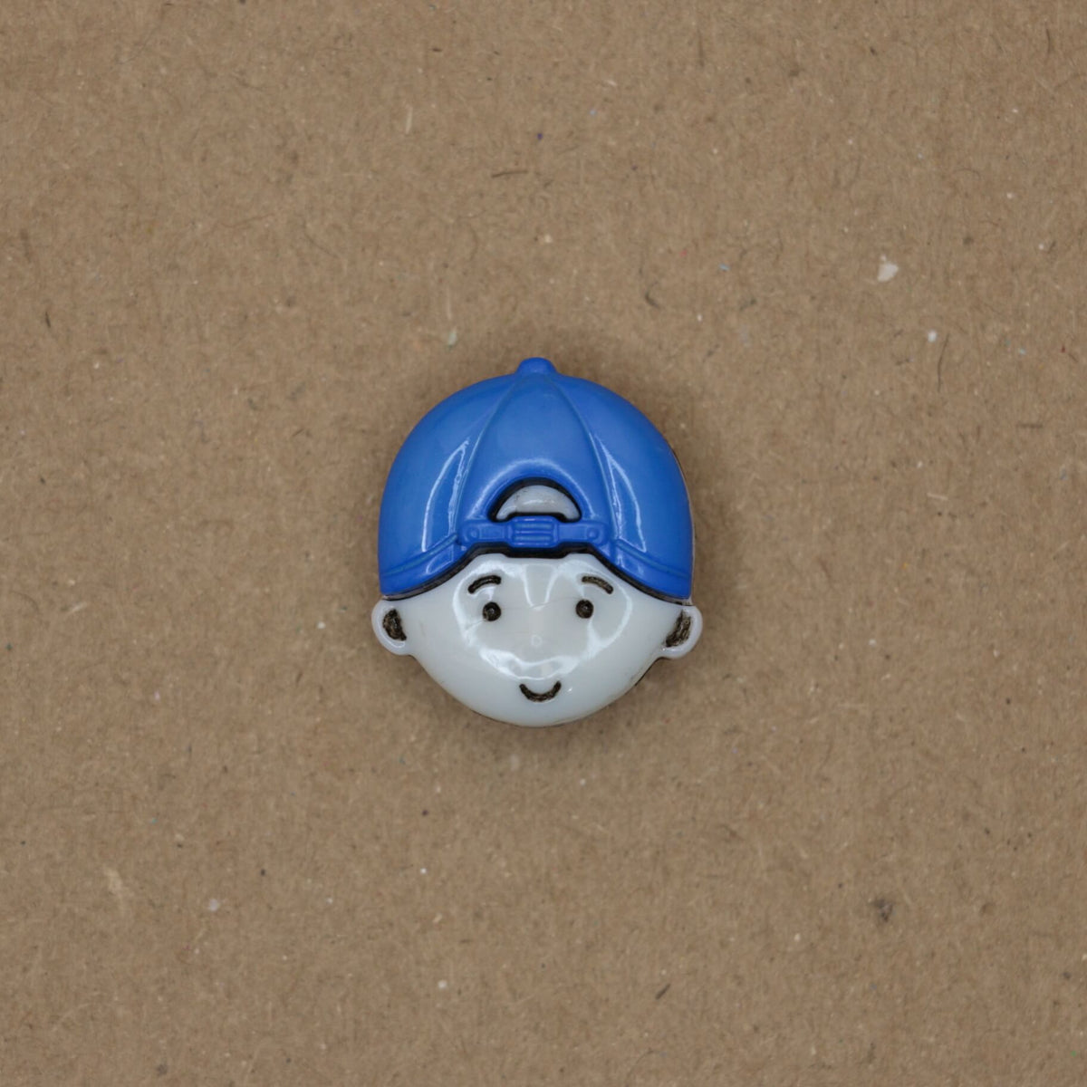 23mm Blue Cap Boy Shank-Hole Nylon Buttons 10pk