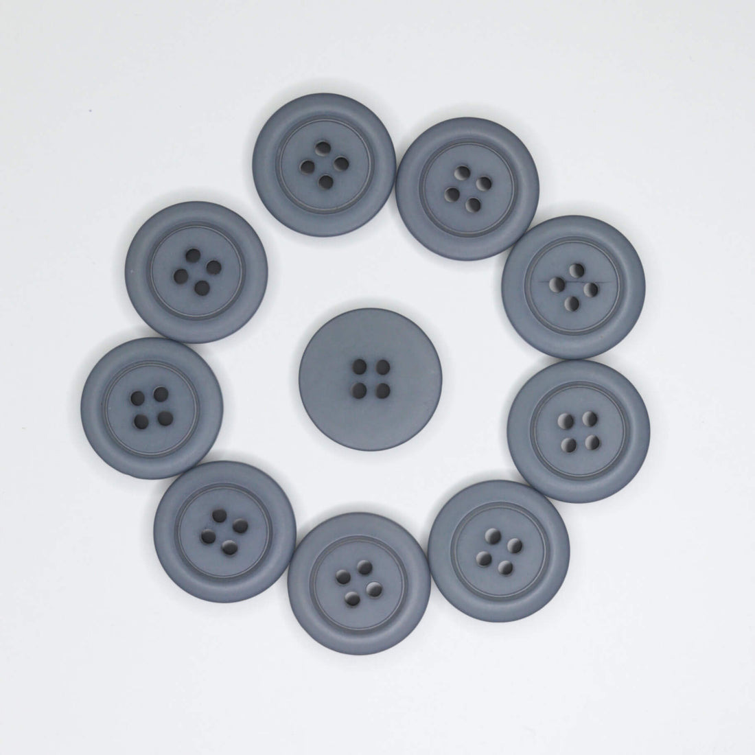 23mm Blue Grey 4-Hole Buttons 10pk – ABC Fabric