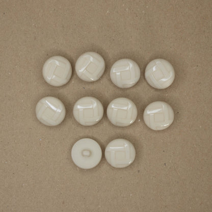 23mm Cream Knot Buttons 10pk