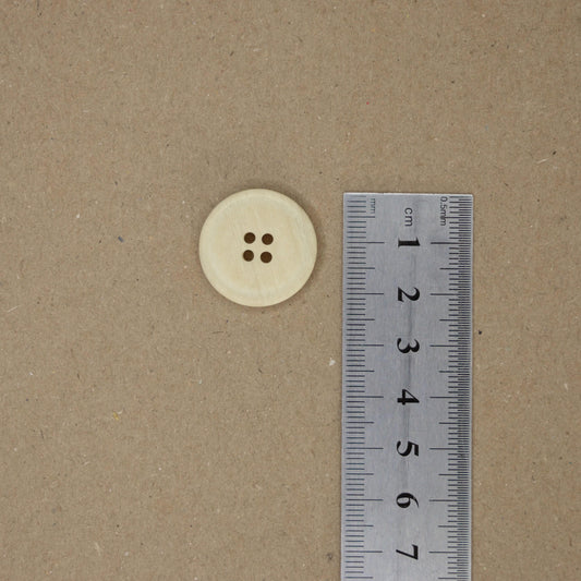 23mm Cream Textured 4-Hole Buttons 10pk
