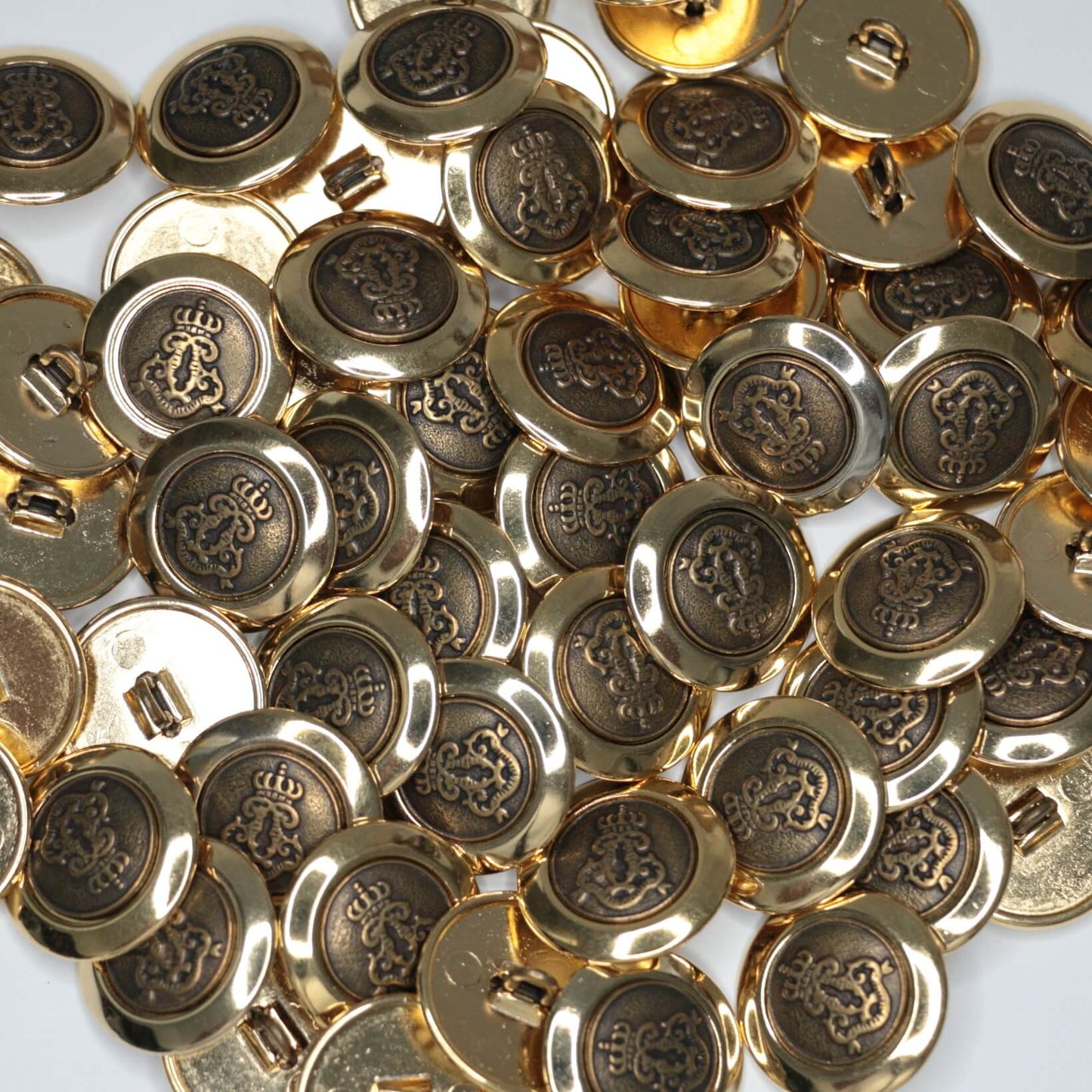 23mm Golden Nautical Shank Hole Buttons 4pk