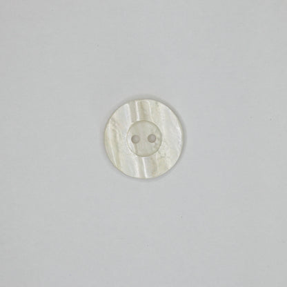 23mm Ivory Shell 2-Hole Buttons 10pk