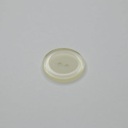23mm Transparent Frosted 2-Hole Buttons 10pk