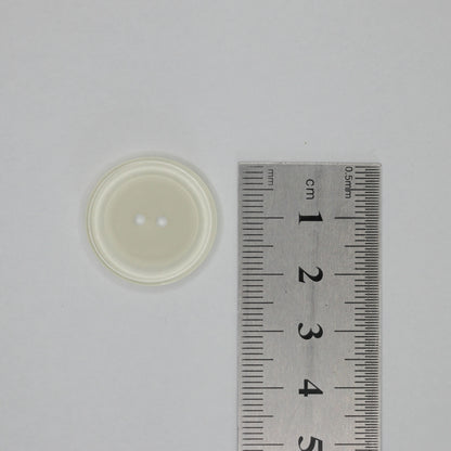 23mm Transparent Frosted 2-Hole Buttons 10pk