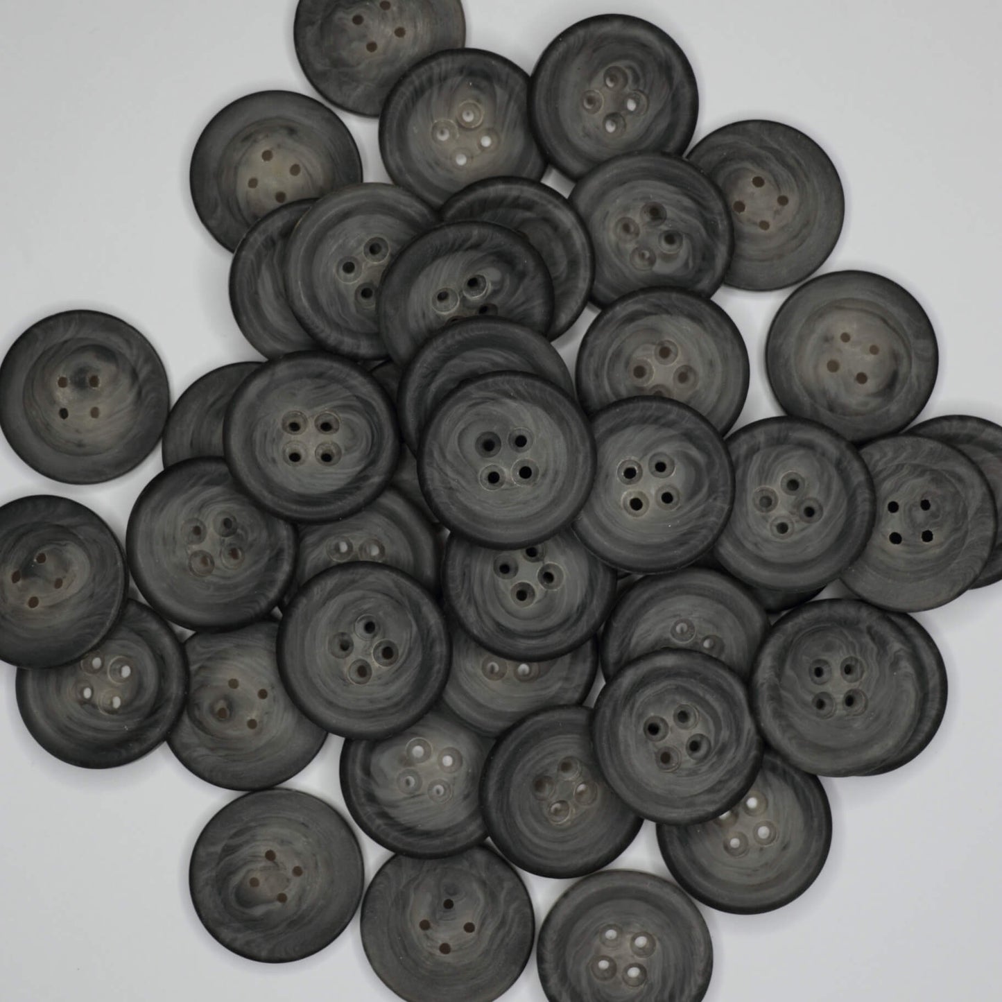 23mm Grey Mottled 4 Hole Buttons 10pk