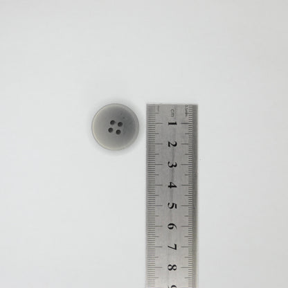 24mm Black & Grey-Rim 4-Hole Buttons 10pk