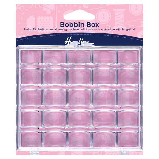 Plastic Bobbin Box Holds 25 Spools