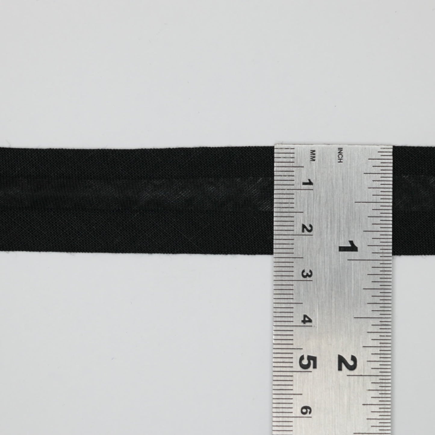 25mm Black Cotton Folded Bias-Binding per/metre