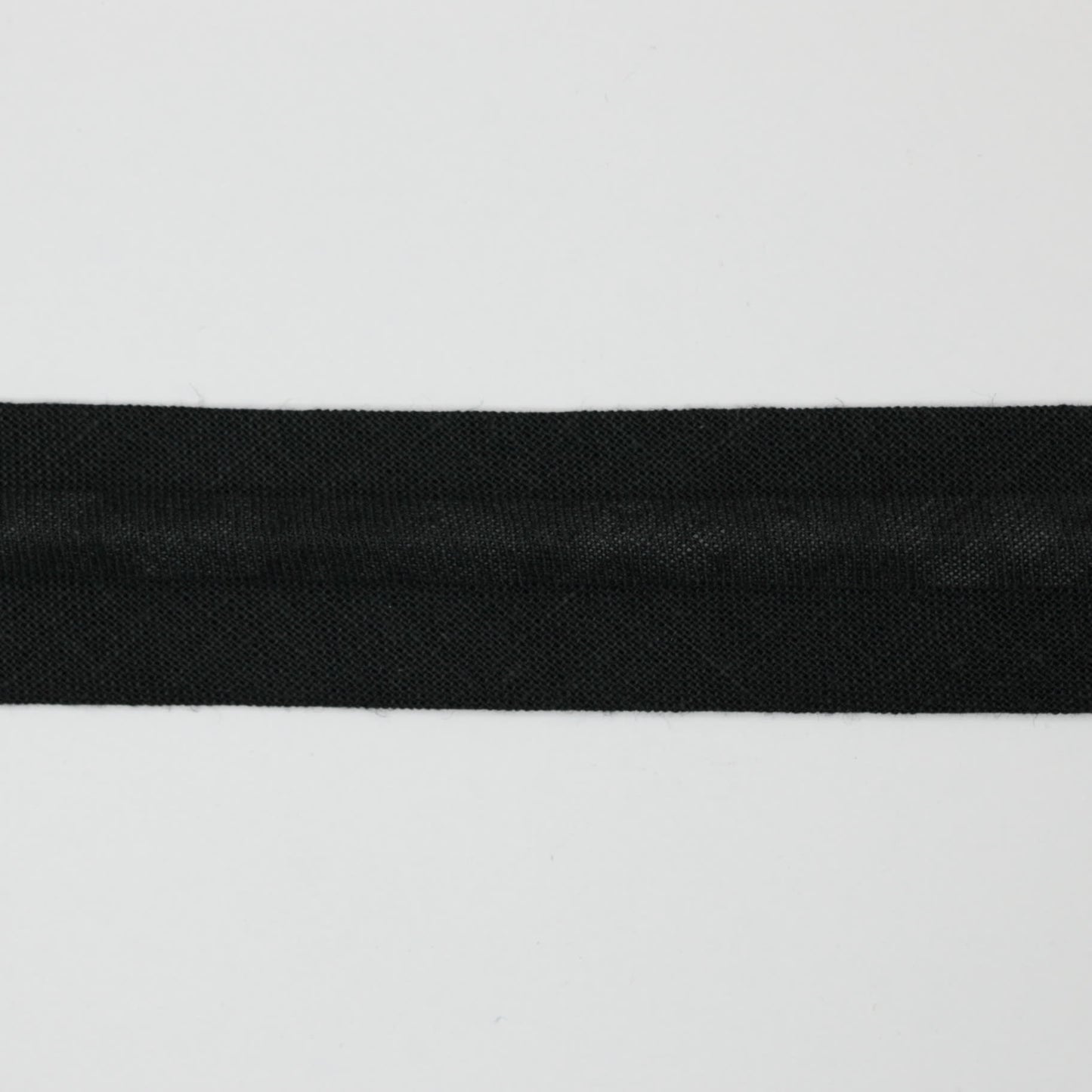 25mm Black Cotton Folded Bias-Binding per/metre