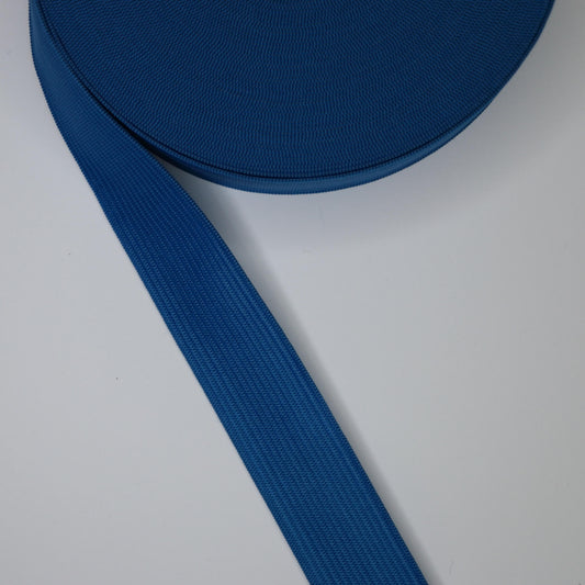 25mm Blue Coloured Loom Elastic 1m