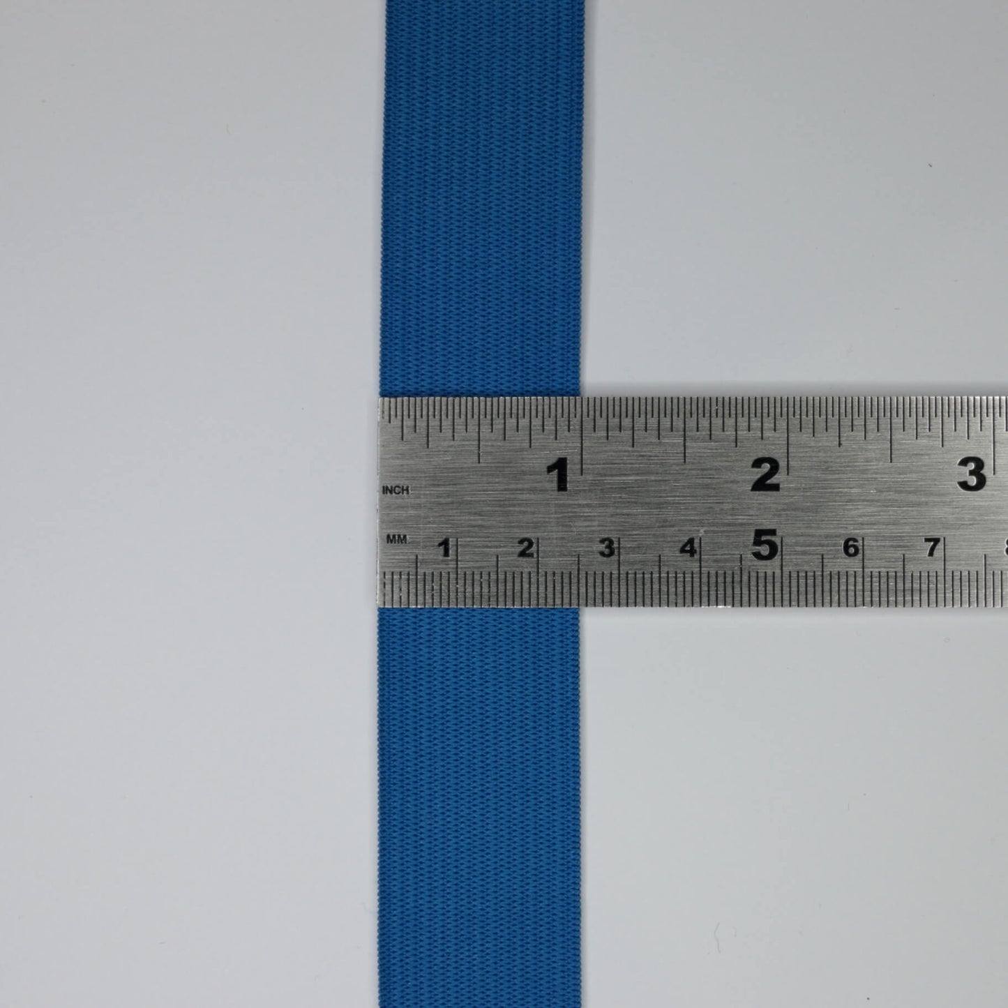 25mm Blue Coloured Loom Elastic 1m