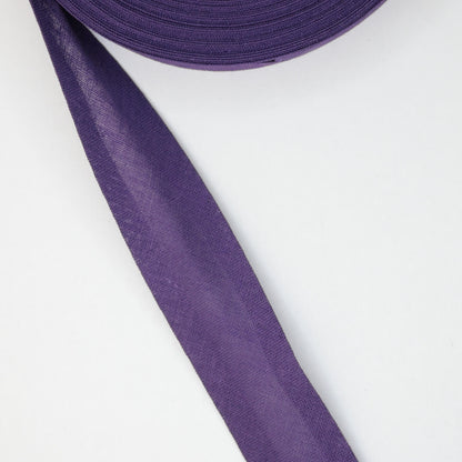 25mm Purple Cotton Folded Bias-Binding per/metre
