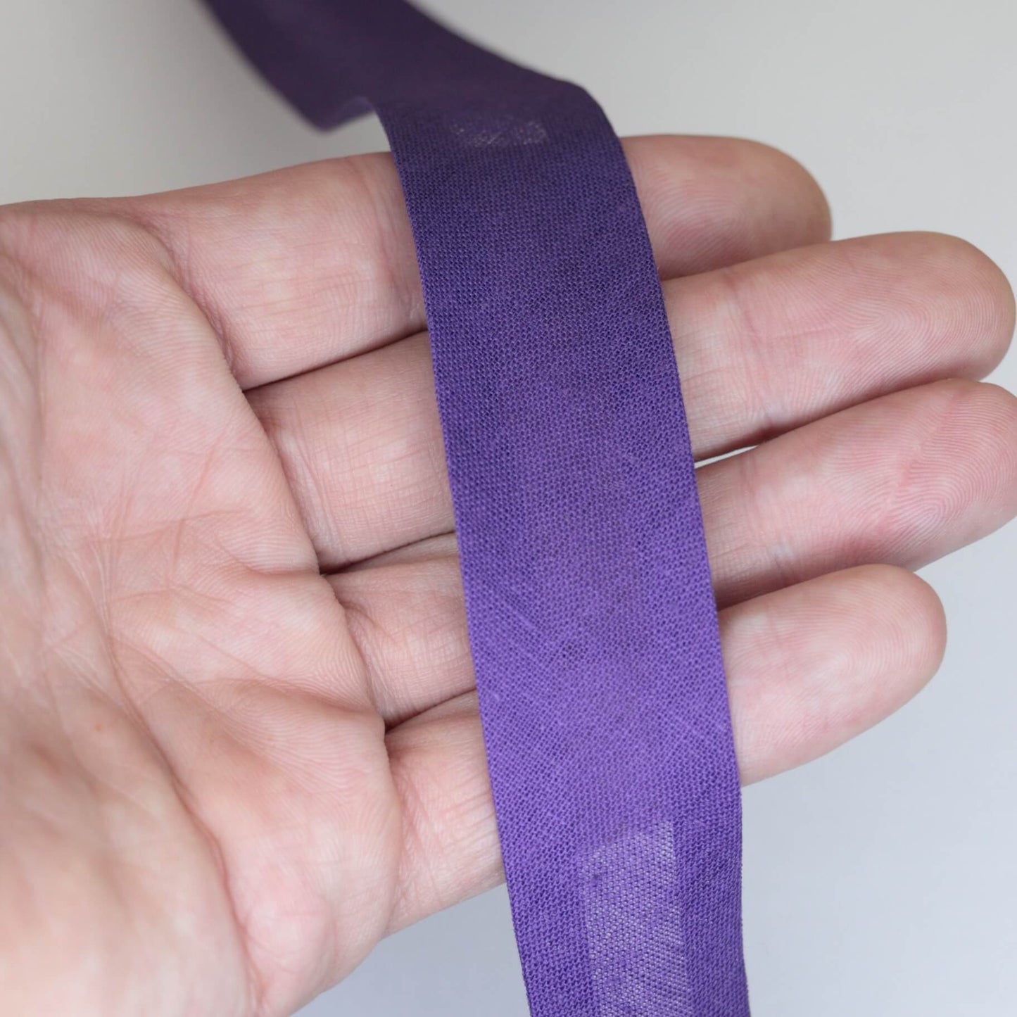 25mm Purple Cotton Folded Bias-Binding per/metre