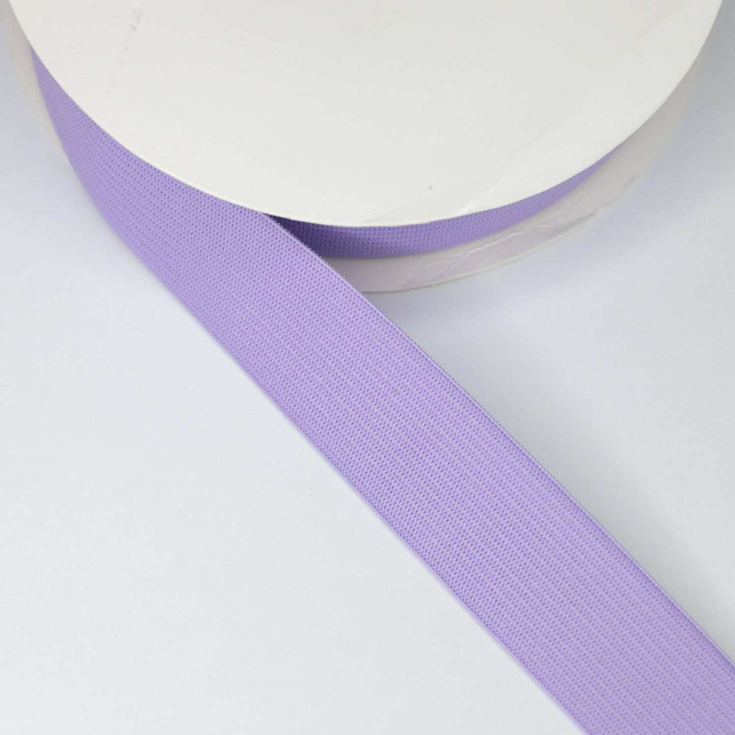 25mm Lilac Coloured Loom Elastic 1m