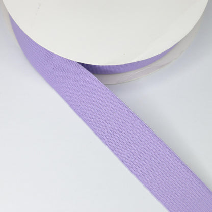 25mm Lilac Coloured Loom Elastic 1m