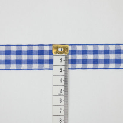 25mm Mini Gingham Checked Ribbon per/metre
