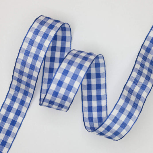 25mm Mini Gingham Checked Ribbon per/metre