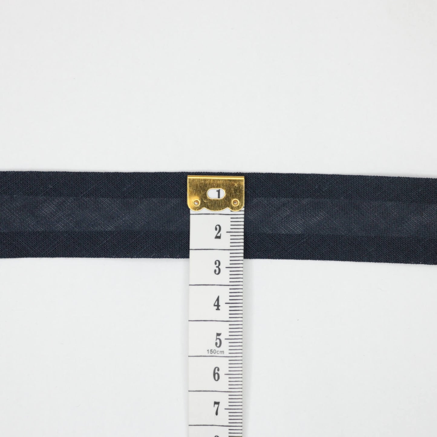 25mm Navy Cotton Folded Bias-Binding per/metre