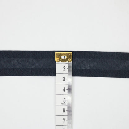 25mm Navy Cotton Folded Bias-Binding per/metre