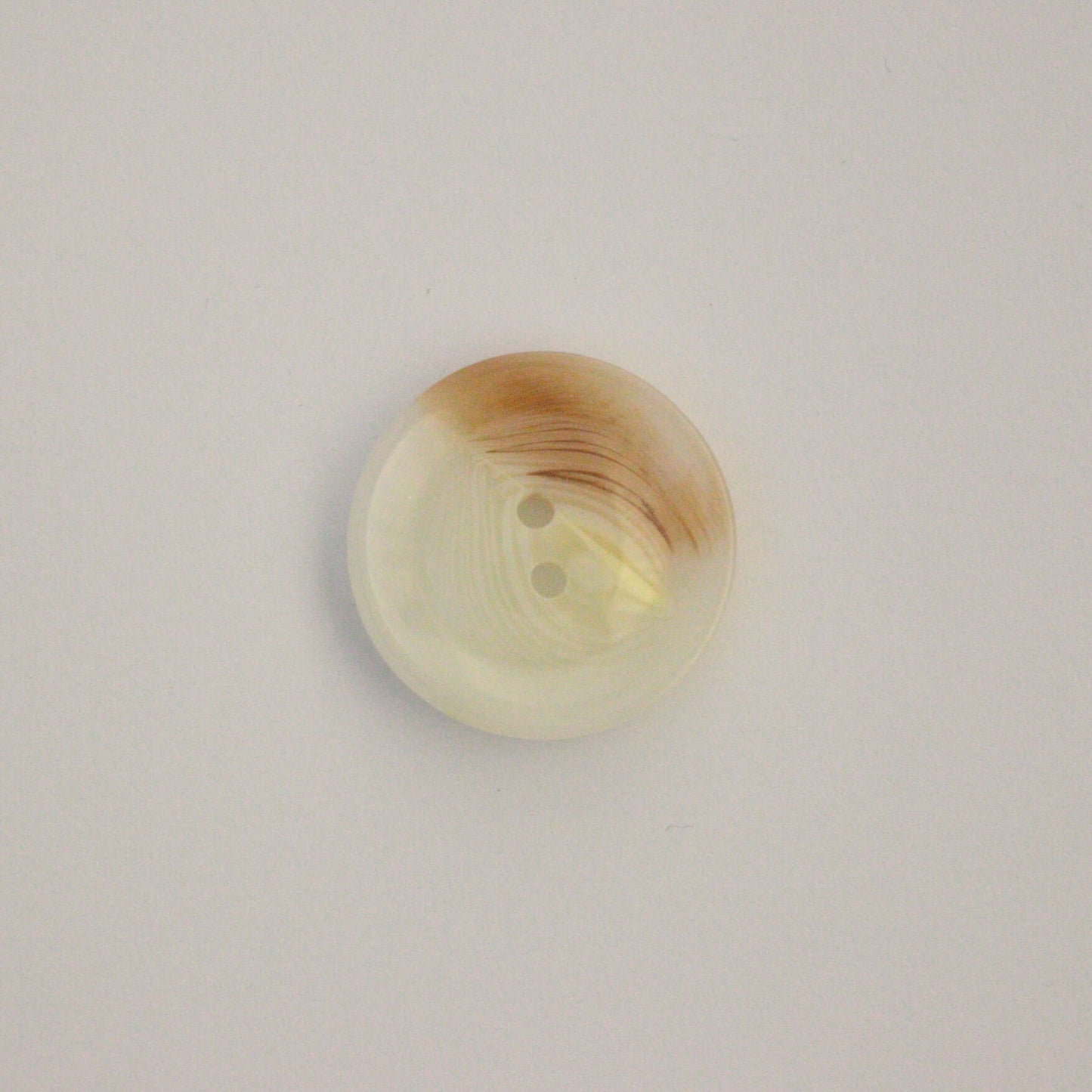 26mm Cream & Tan 2-Hole Buttons 12pk