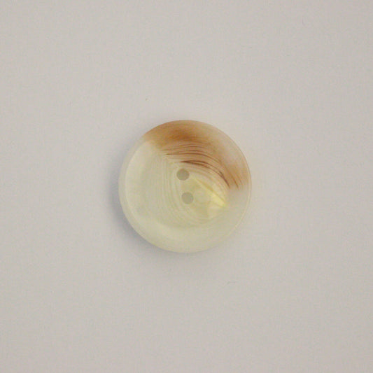 26mm Cream & Tan 2-Hole Buttons 12pk
