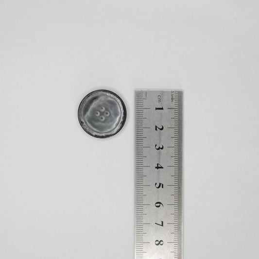 26mm Large Silvery 4-Hole Buttons 10pk