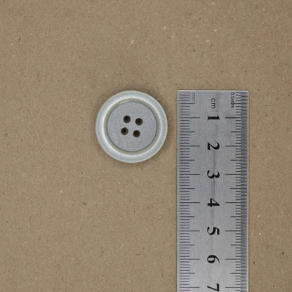 26mm Silver Grey 4-Hole Buttons 10pk