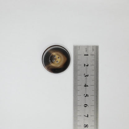 28mm Brown Tan 4-Hole-Buttons 10pk