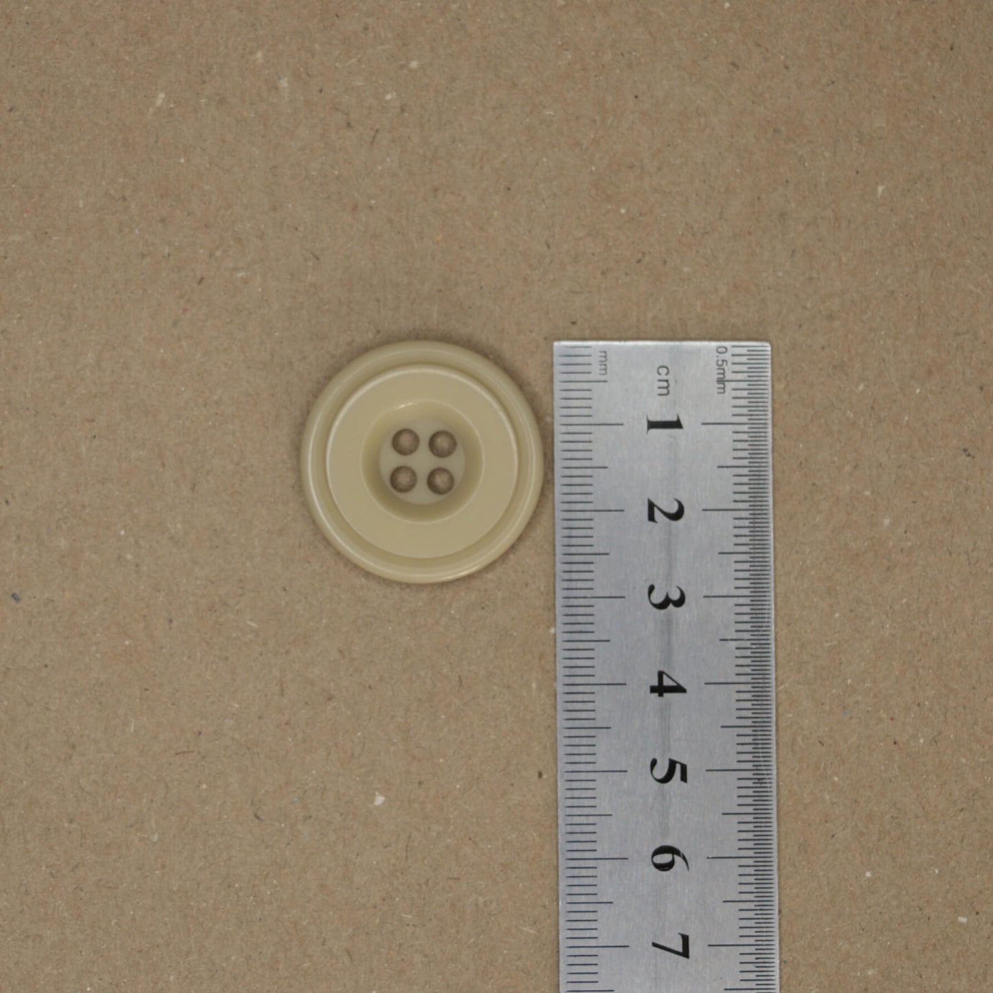 28mm Large Cream 4-Hole Buttons 10pk