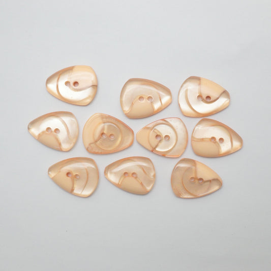 30mm Peach 2-Hole Buttons 10pk