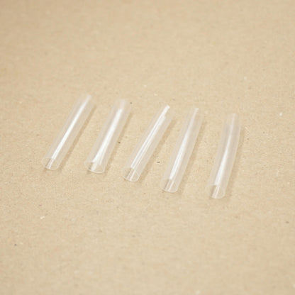 30mm x 5mm Transparent Shoelace Tips Heat-Shrinkable PVC Tubes 5pk
