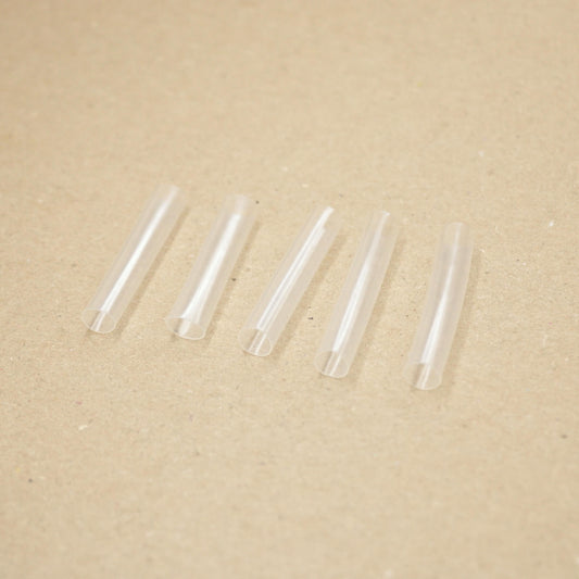 30mm x 5mm Transparent Shoelace Tips Heat-Shrinkable PVC Tubes 5pk