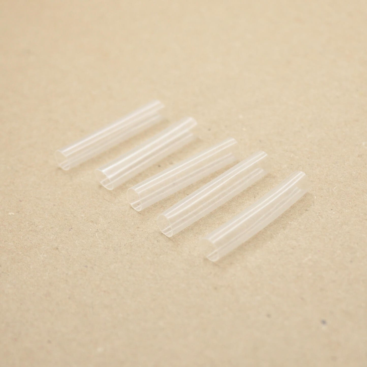 30mm x 5mm Transparent Shoelace Tips Heat-Shrinkable PVC Tubes 5pk