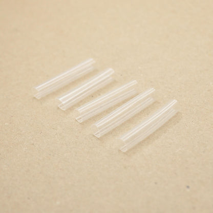 30mm x 5mm Transparent Shoelace Tips Heat-Shrinkable PVC Tubes 5pk