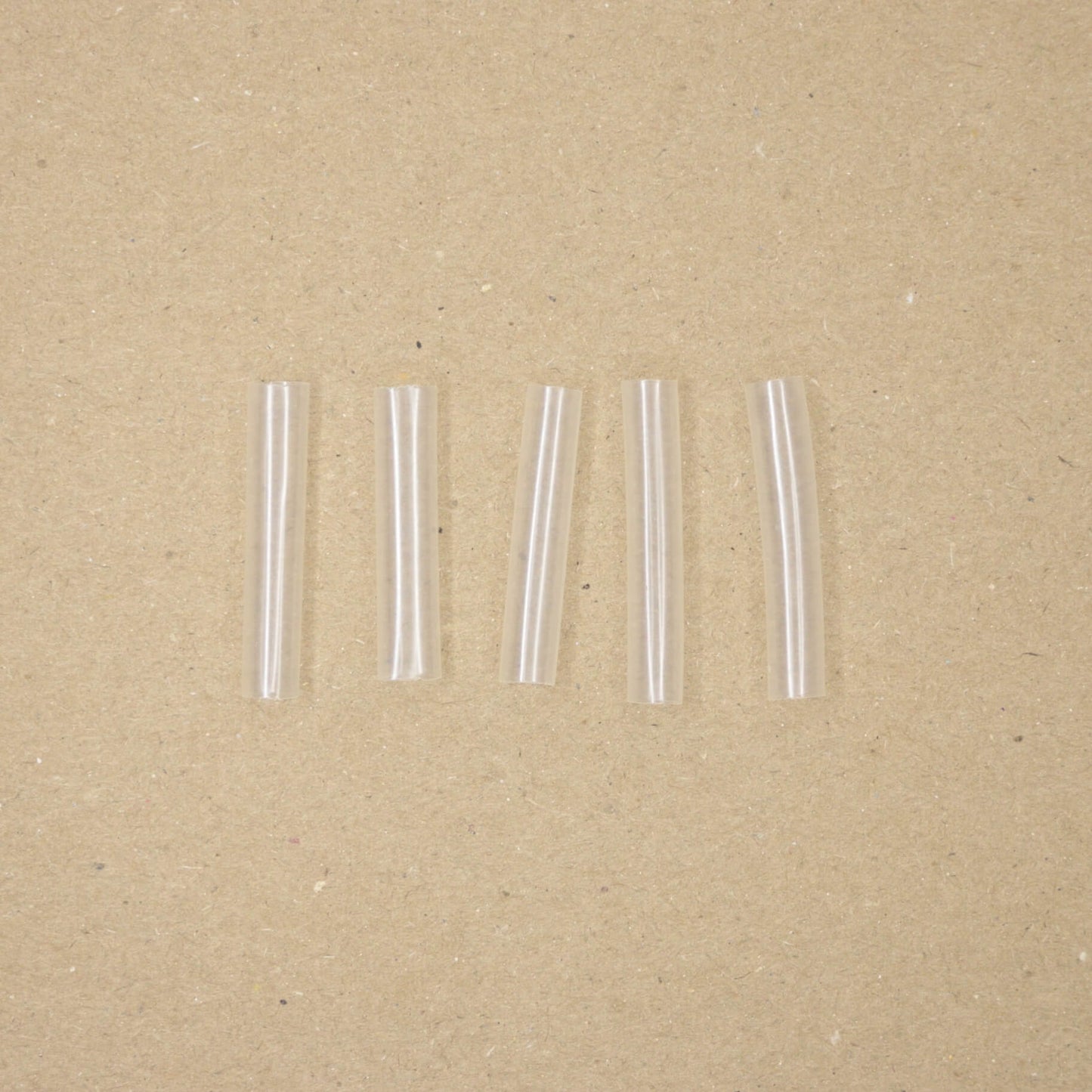 30mm x 5mm Transparent Shoelace Tips Heat-Shrinkable PVC Tubes 5pk