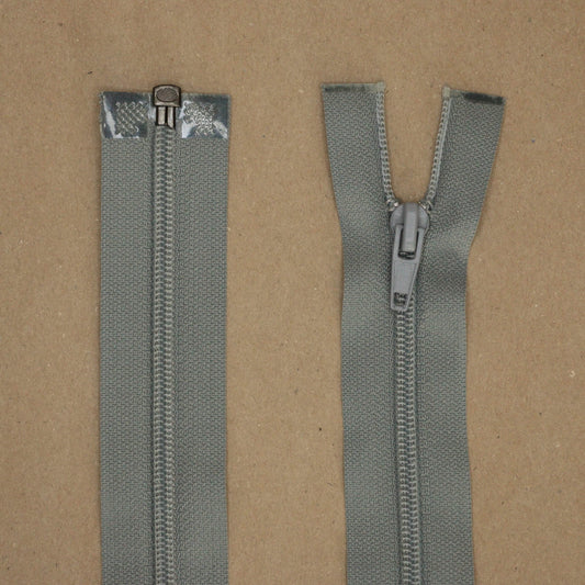 32cm (13 inch) Mid-Grey Nylon Open-End Zip