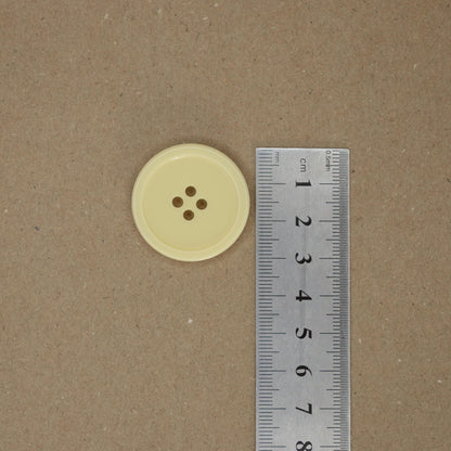 32mm Large Cream 4-Hole Buttons 10pk