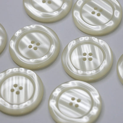 33mm Pearlescent Wave 4-Hole Buttons 8pk