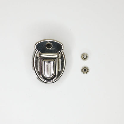 33mm x 25mm Metal Tuck Lock Clasp Set