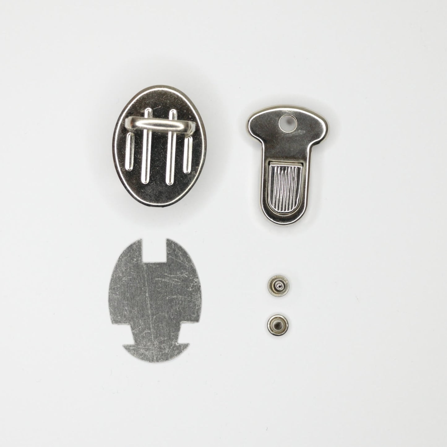 33mm x 25mm Metal Tuck Lock Clasp Set