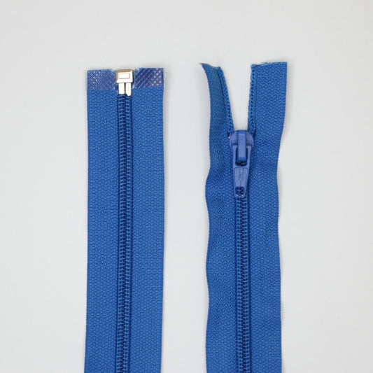 44cm / 17 Inch Royal Blue Nylon Open-End Zip