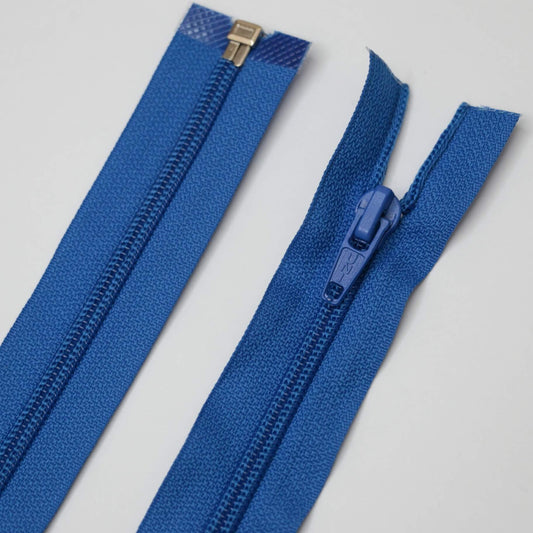 44cm / 17 Inch Royal Blue Nylon Open-End Zip