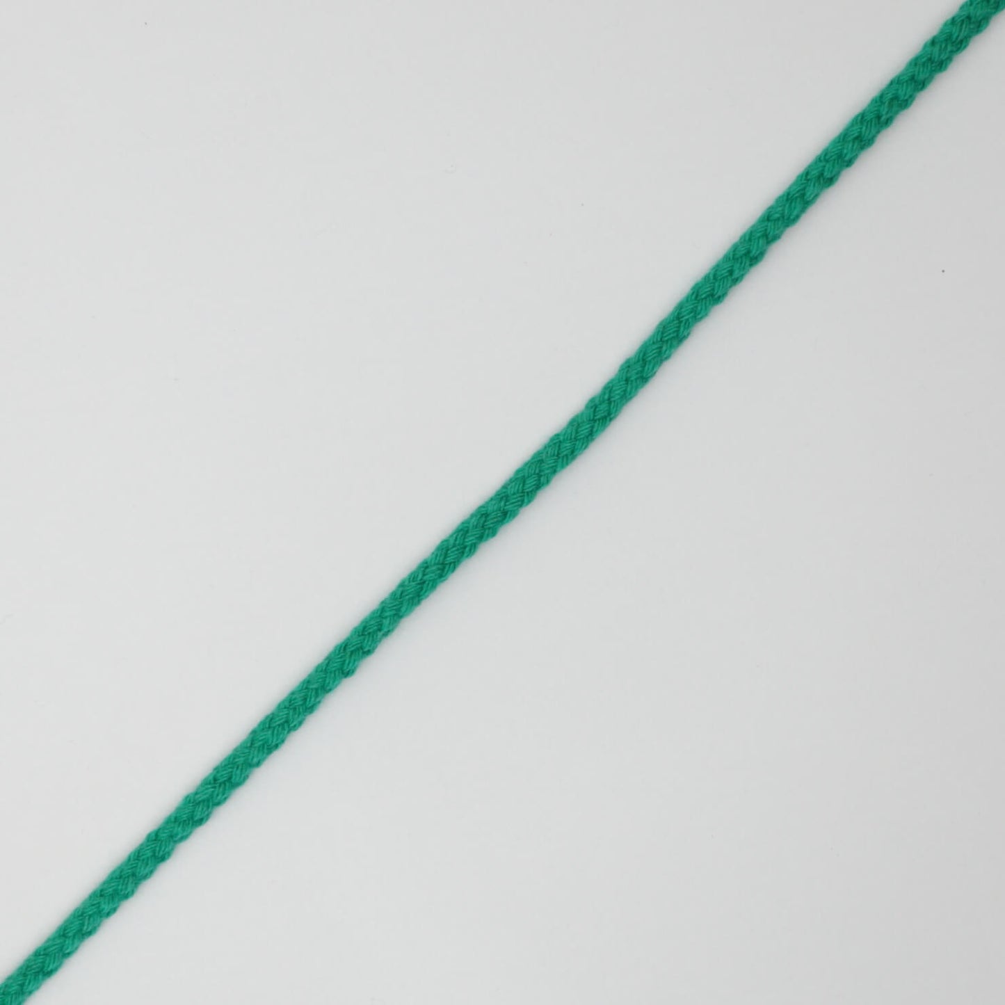 4mm Green Knitted Cord Cotton-Acrylic Mix per/metre