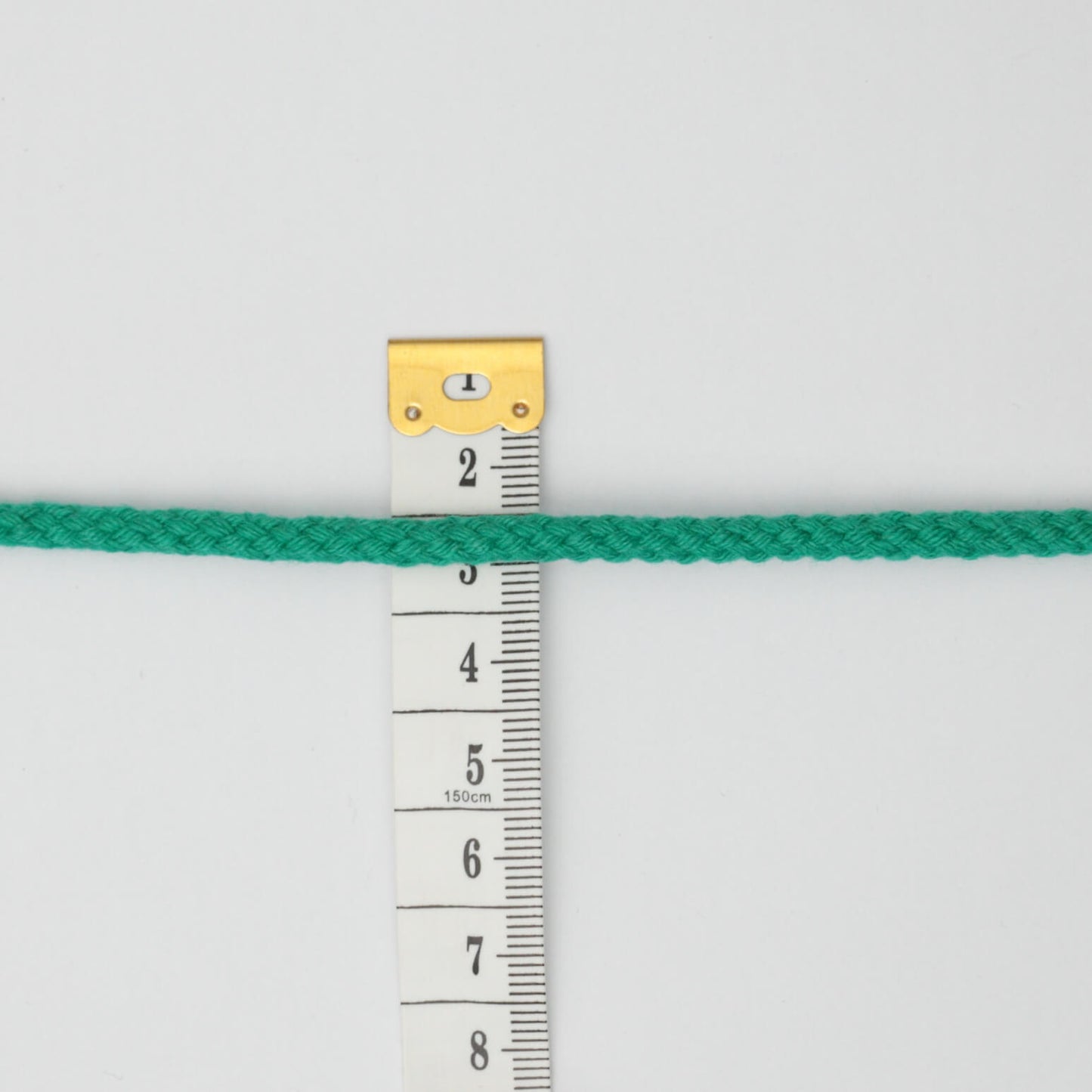 4mm Green Knitted Cord Cotton-Acrylic Mix per/metre