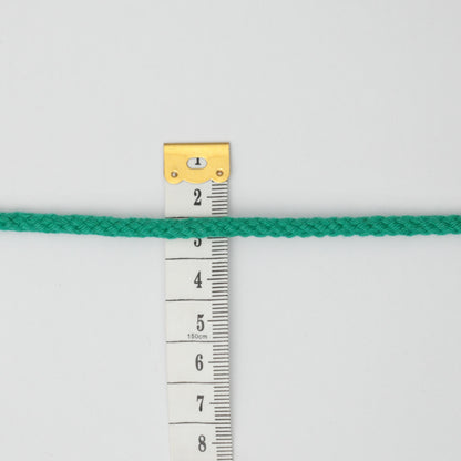 4mm Green Knitted Cord Cotton-Acrylic Mix per/metre