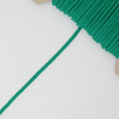 4mm Green Knitted Cord Cotton-Acrylic Mix per/metre
