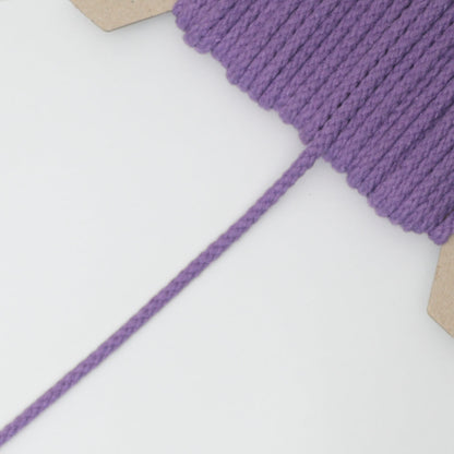 4mm Purple Knitted Cord Cotton-Acrylic Mix per/metre