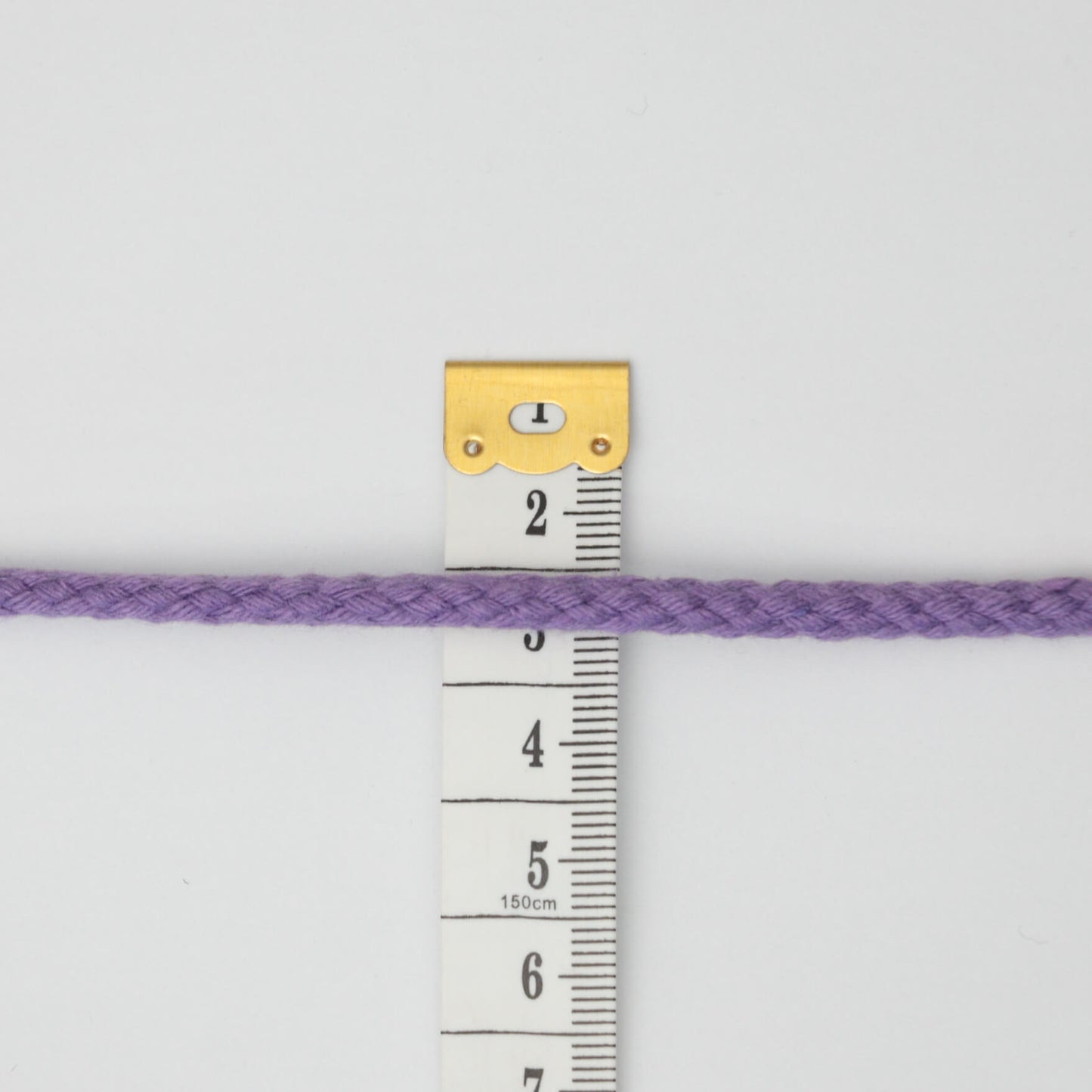 4mm Purple Knitted Cord Cotton-Acrylic Mix per/metre