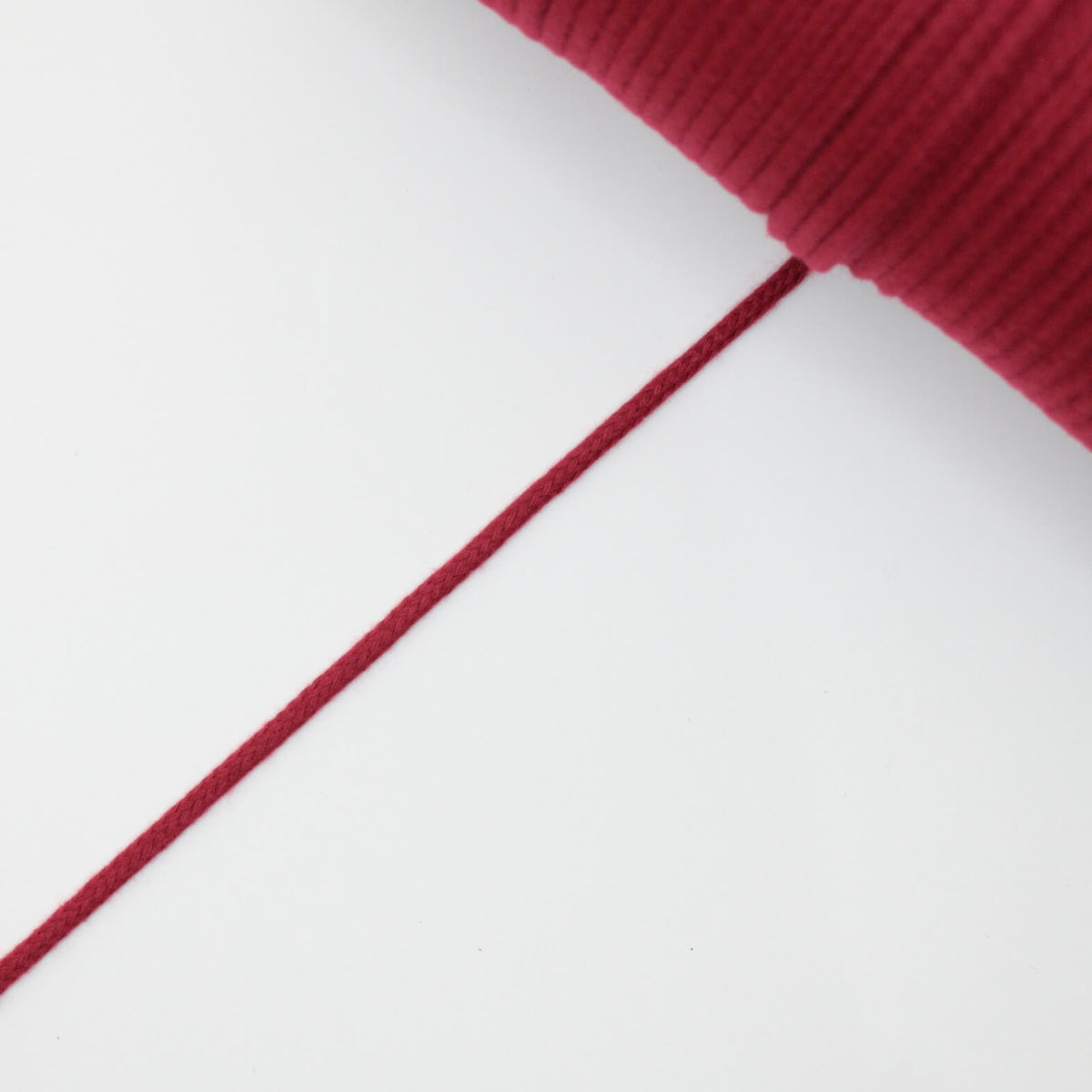 4mm Deep Red Strong Soft Anorak Cord per/metre